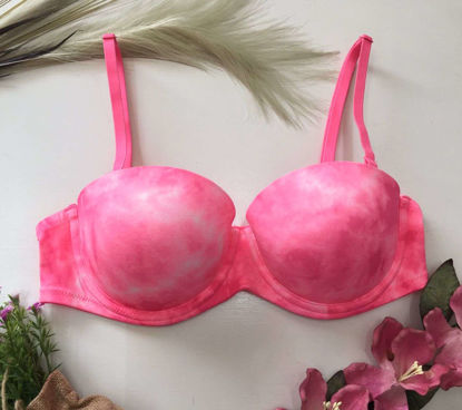 Imagen de Pink Bra Everywhere Multi-way Push-Up Strapless Rosa Tie Dye